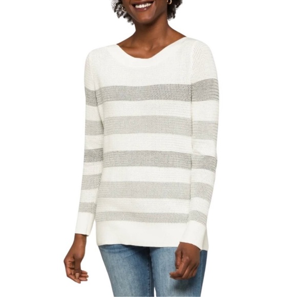 NWT MARKET & SPRUCE 
Tawnee Cotton Blend Waffle Stitch Sweater - Picture 10 of 12